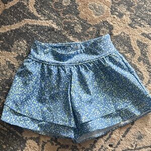 abercrombie kids Blue Floral Dot Skort Shorts